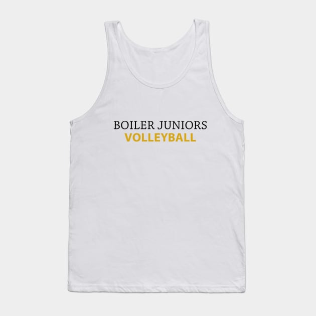 Plain logo gold Tank Top by BoilerJuniors